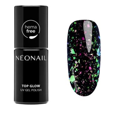 9904-7 Top Glow Lime Aurora Flakes - Neonail