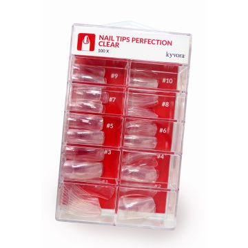 Nail Tips Perfection Clear 100st