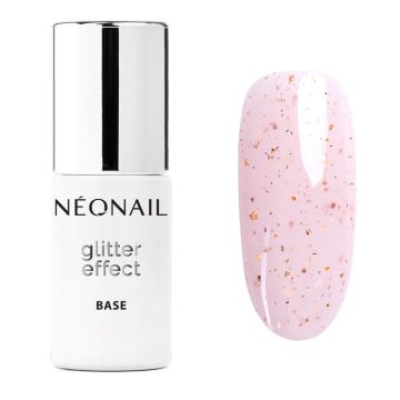 9489-7 Glitter Effect Base 7.2ml - Pink Sparkle - Neonail