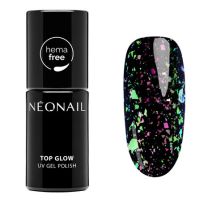 9904-7 Top Glow Lime Aurora Flakes - Neonail